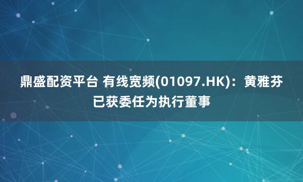 鼎盛配资平台 有线宽频(01097.HK)：黄雅芬已获委任为执行董事